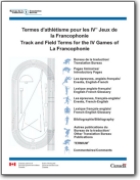 Track and Field Terms for the IV Games of La Francophonie (EN<->FR)