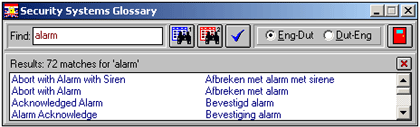 Lexique des syst�mes de s�curit� (anglais <-> n�erlandais)