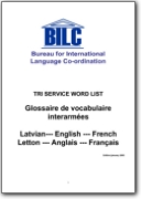 Glossaire de vocabulaire interarmées - 2003 (LV-EN-FR)