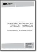 Vocabulaire anglais>français du ‘Business Analyst' - 2010 (EN>FR)