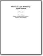 Glosario de terminología jurídica inglés>español - 2003 (EN>ES)
