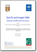 Welsh/English Glossary of Behavior Analysis Terms - 2011 (EN>CY)