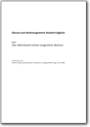 Glossario tedesco>inglese di contabilità - 2009 (DE>EN)