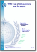Sigles et Abréviations de l'Organisation météorologique mondiale (AR-EN-ES-FR-RU)