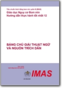 Glossario dell'azione contro le mine vietnamita>inglese - 2005 (VI>EN)
