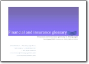 Glossario della finanza e dell'assicurazione - 2007 (EN>FI-FR-SV)