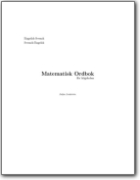 Glossaire de mathématiques anglais-suédois - 2004 (EN-SV)