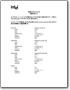Elenco di Marchi Intel® inglese>giapponese (EN>JA)
